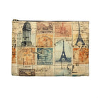 Vintage Travel Stamps Print Pouch - The Global Wanderer