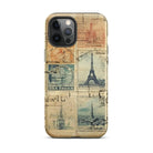 Vintage Travel Stamps Tough MagSafe iPhone® Case - The Global Wanderer
