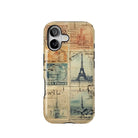 Vintage Travel Stamps Tough MagSafe iPhone Case - The Global Wanderer