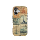 Vintage Travel Stamps Tough MagSafe iPhone Case - The Global Wanderer