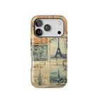 Vintage Travel Stamps Tough MagSafe iPhone Case - The Global Wanderer