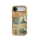 Vintage Travel Stamps Tough MagSafe iPhone Case - The Global Wanderer
