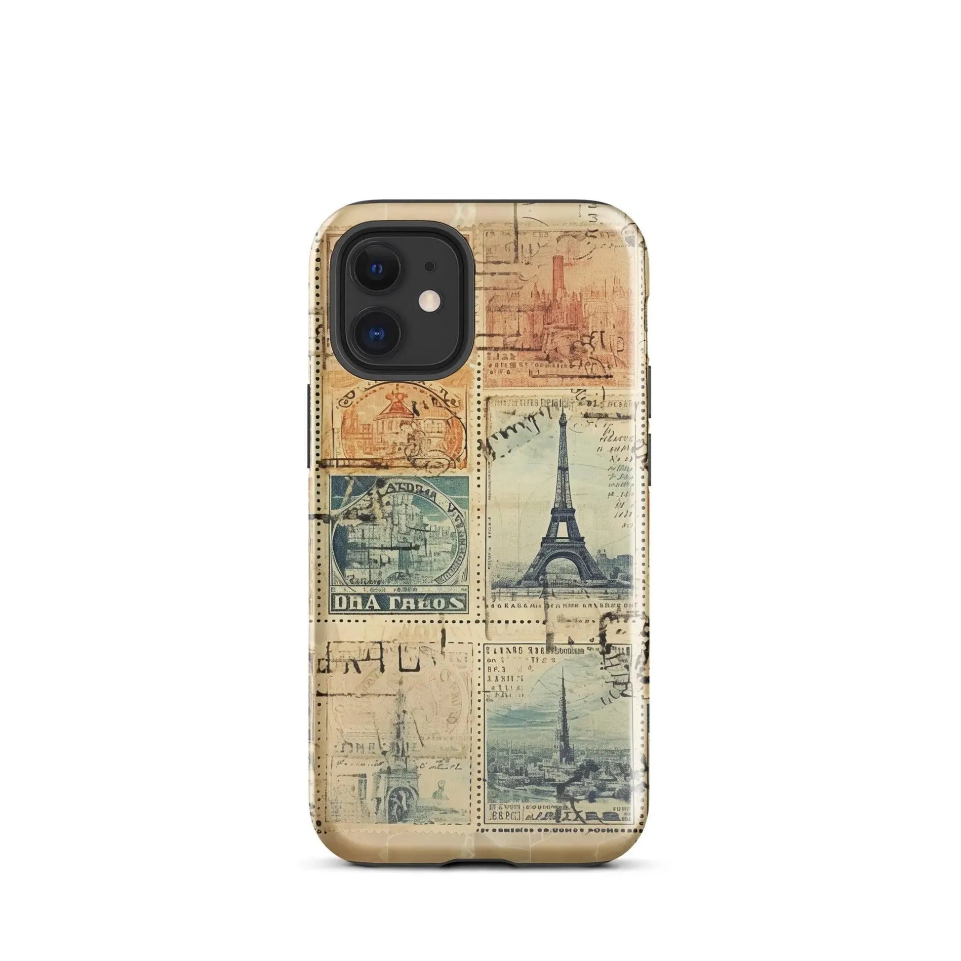 Vintage Travel Stamps Tough MagSafe iPhone® Case - The Global Wanderer