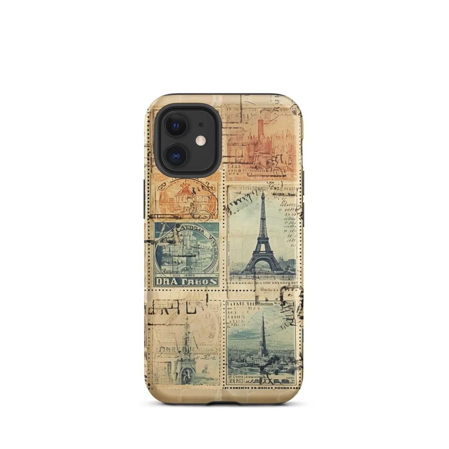 Vintage Travel Stamps Tough MagSafe iPhone® Case - The Global Wanderer