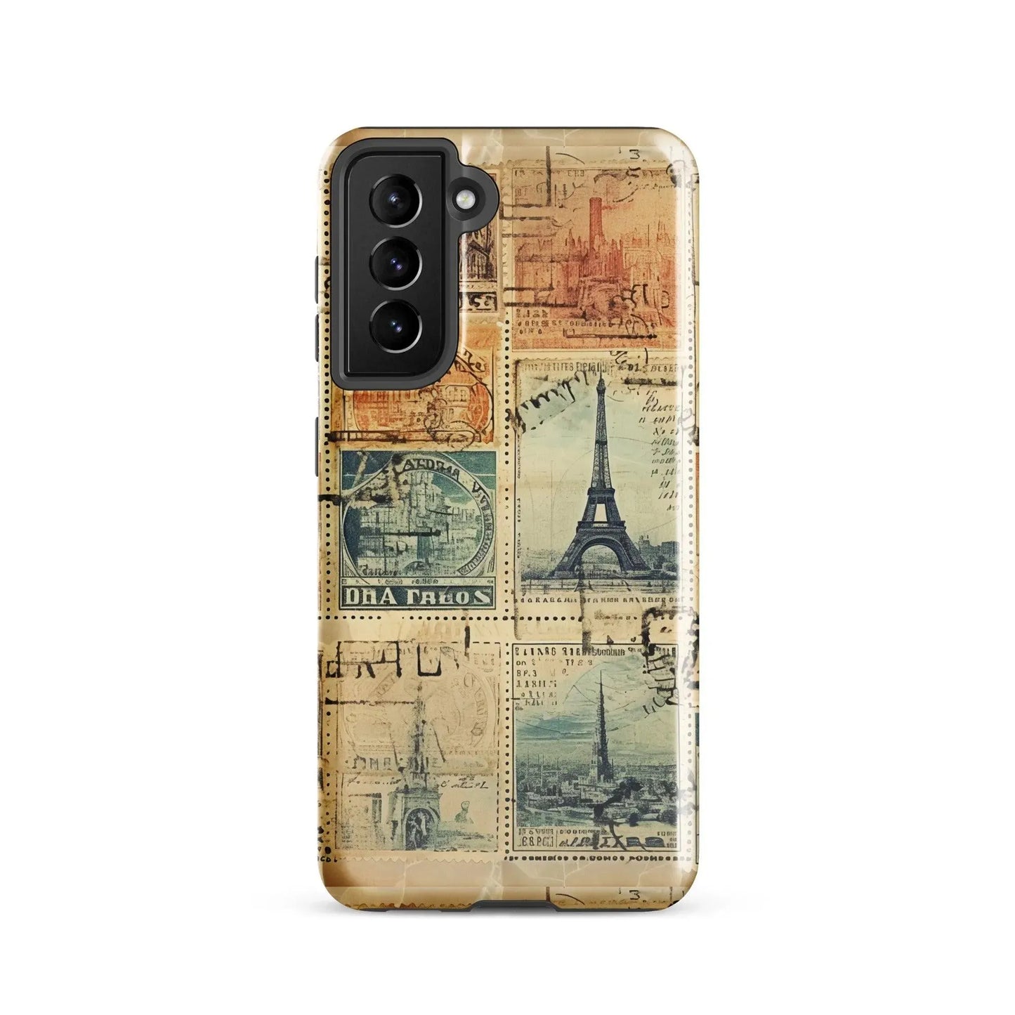 Vintage Travel Stamps Tough Samsung® Case - The Global Wanderer