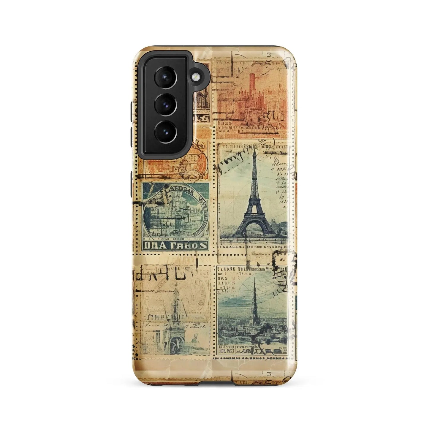 Vintage Travel Stamps Tough Samsung® Case - The Global Wanderer