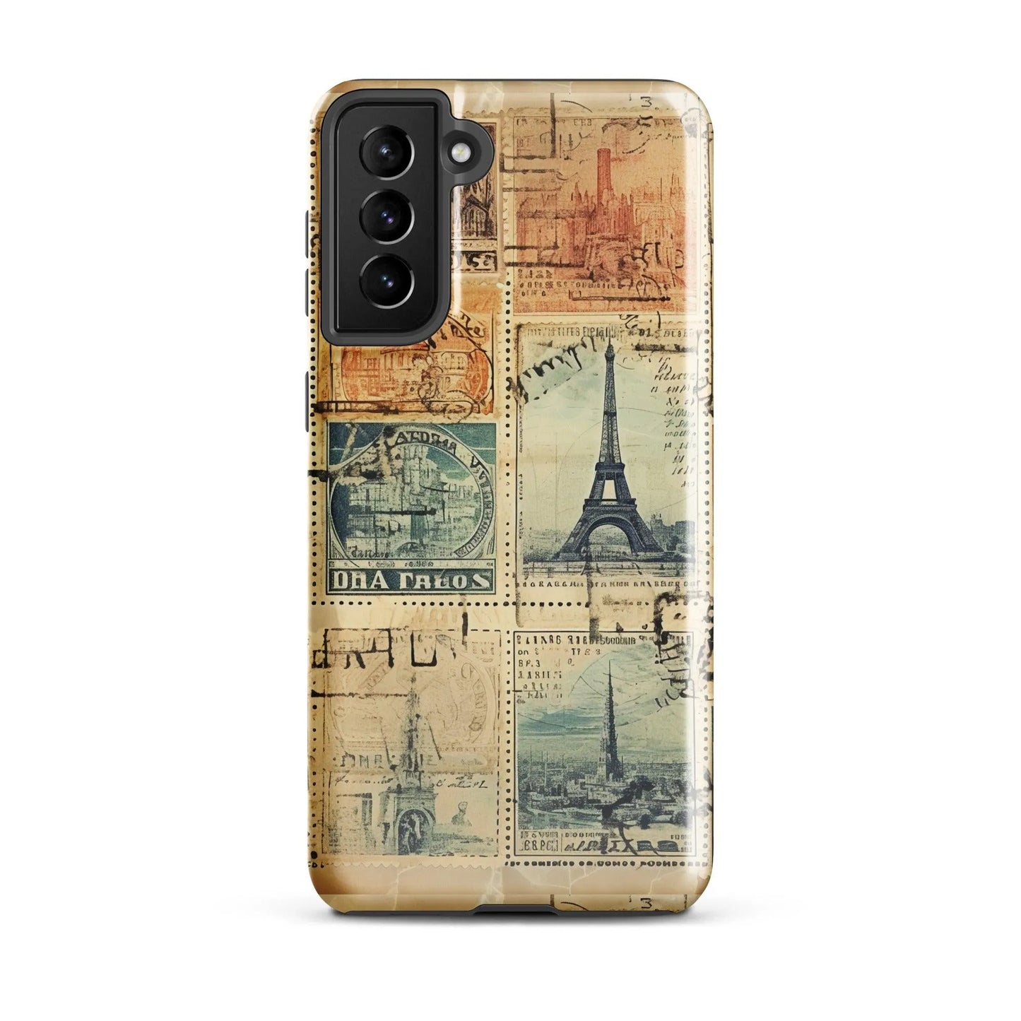 Vintage Travel Stamps Tough Samsung® Case - The Global Wanderer