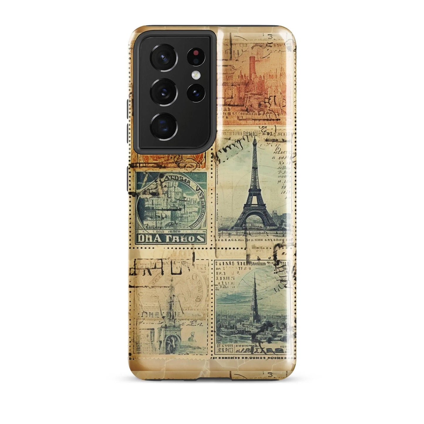 Vintage Travel Stamps Tough Samsung® Case - The Global Wanderer