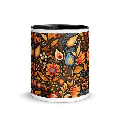 Bavarian Fall Folk Art Mug