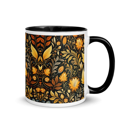 Bavarian Fall Folk Art Mug