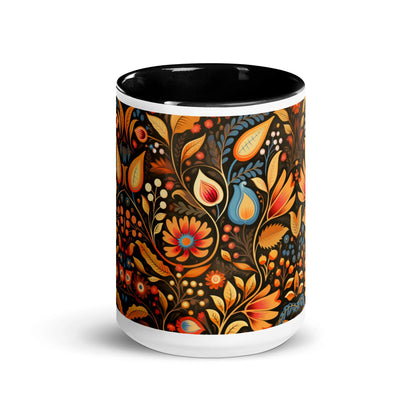 Bavarian Fall Folk Art Mug