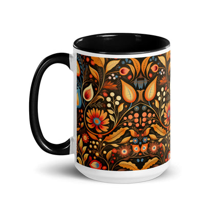 Bavarian Fall Folk Art Mug