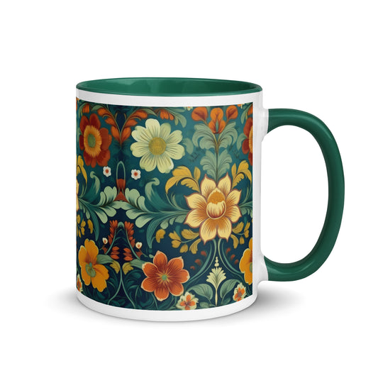 Norwegian Rosemaling Mug - The Global Wanderer