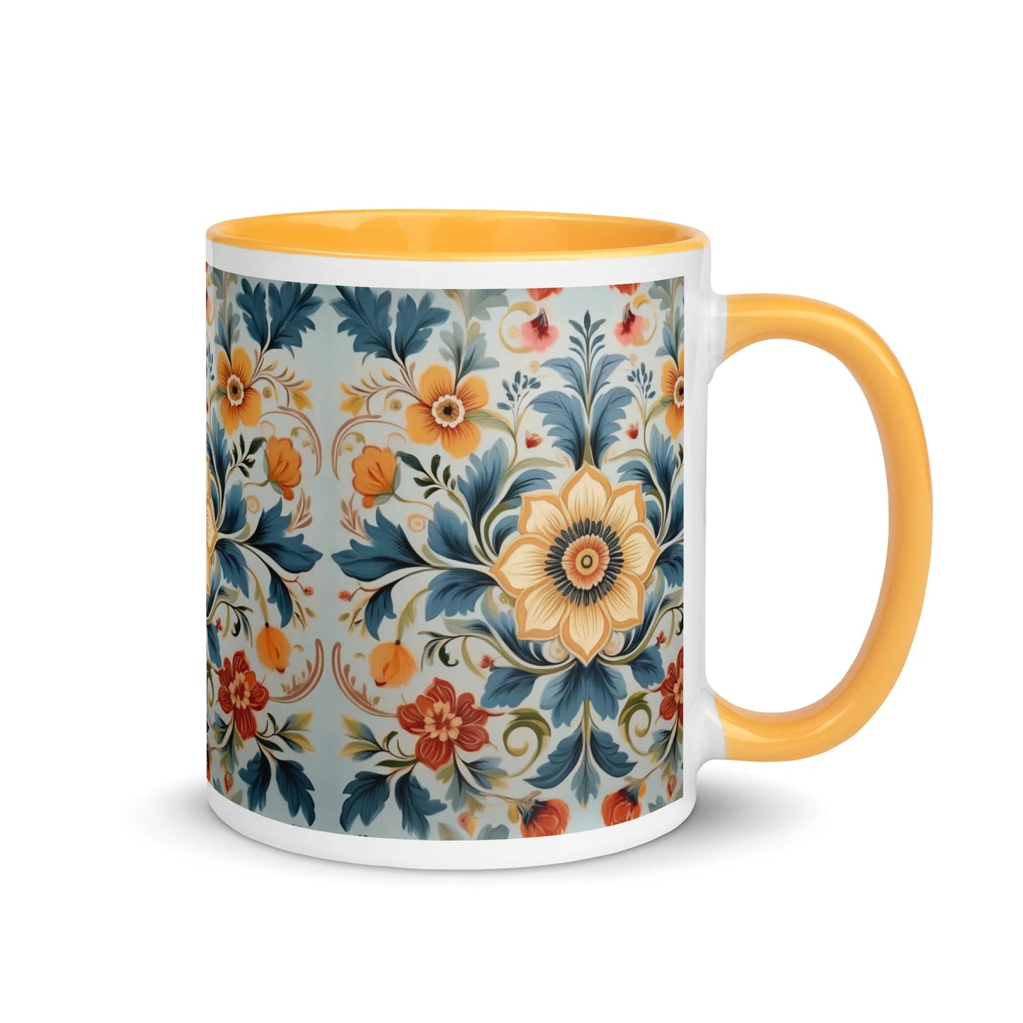 Norwegian Rosemaling Mug - The Global Wanderer