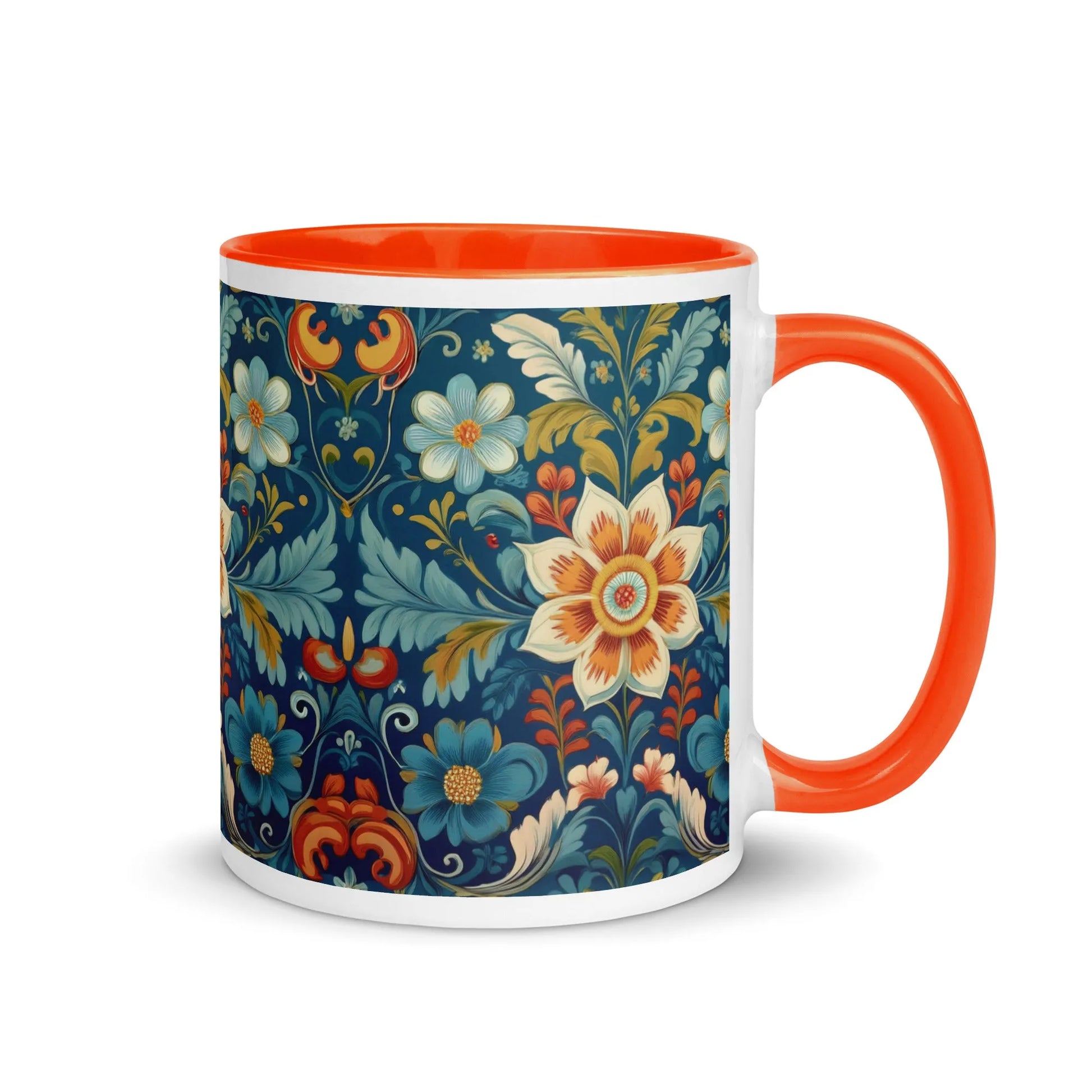 Norwegian Rosemaling Mug - The Global Wanderer