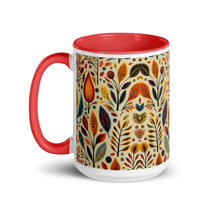 Bavarian Fall Folk Art Mug