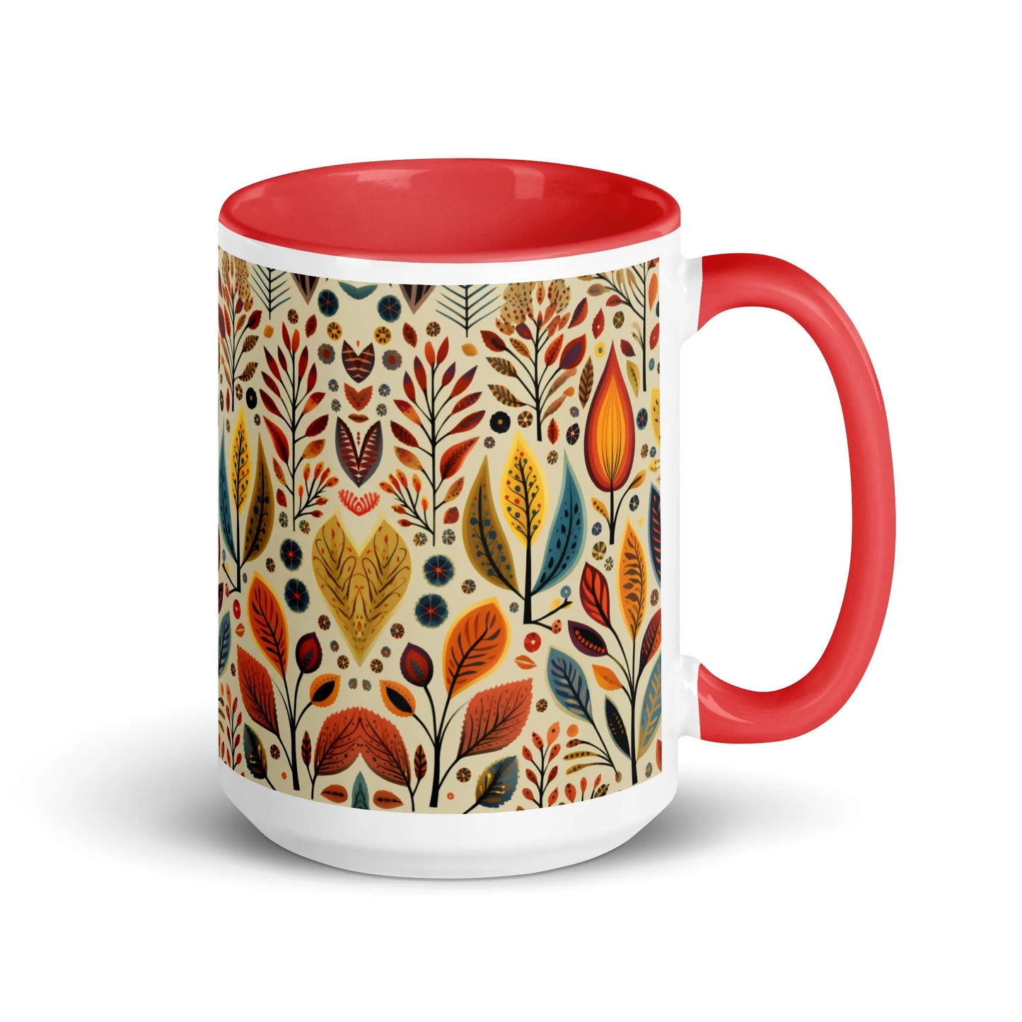 Bavarian Fall Folk Art Mug