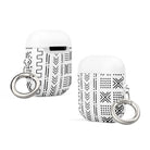 White Mud Cloth AirPod Case - The Global Wanderer