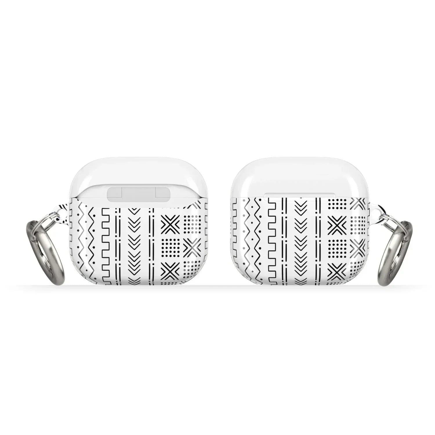 White Mud Cloth AirPods 4 Case | Globally Inspired AirPods Apple