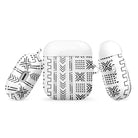 White Mud Cloth AirPod Case - The Global Wanderer