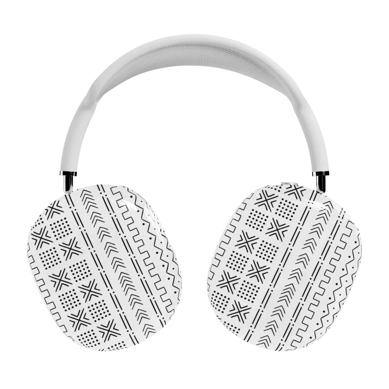 White Mud Cloth AirPods Max Case - The Global Wanderer