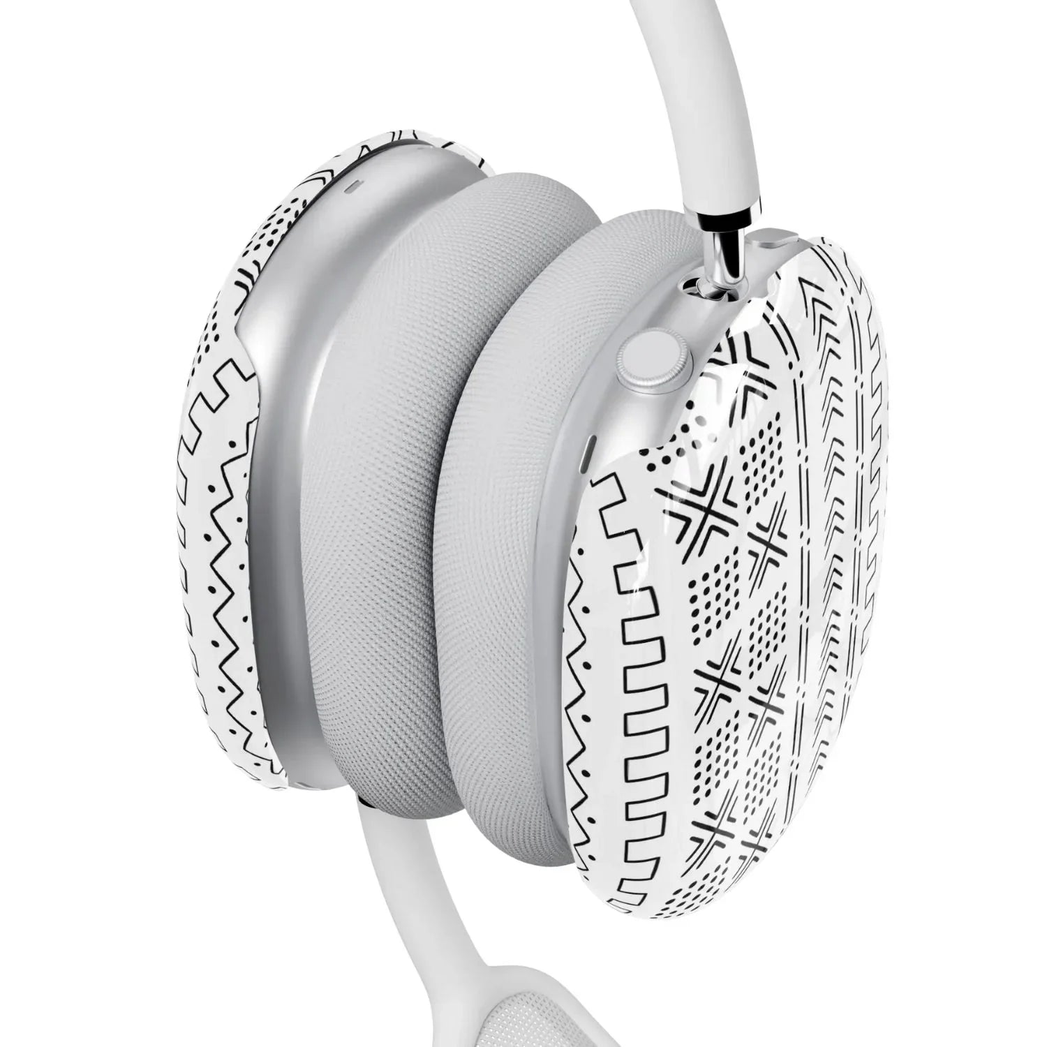 White Mud Cloth AirPods Max Case - The Global Wanderer