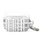 White Mud Cloth AirPod Pro 2 Case - The Global Wanderer