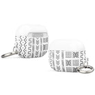 White Mud Cloth AirPod Pro Case - The Global Wanderer