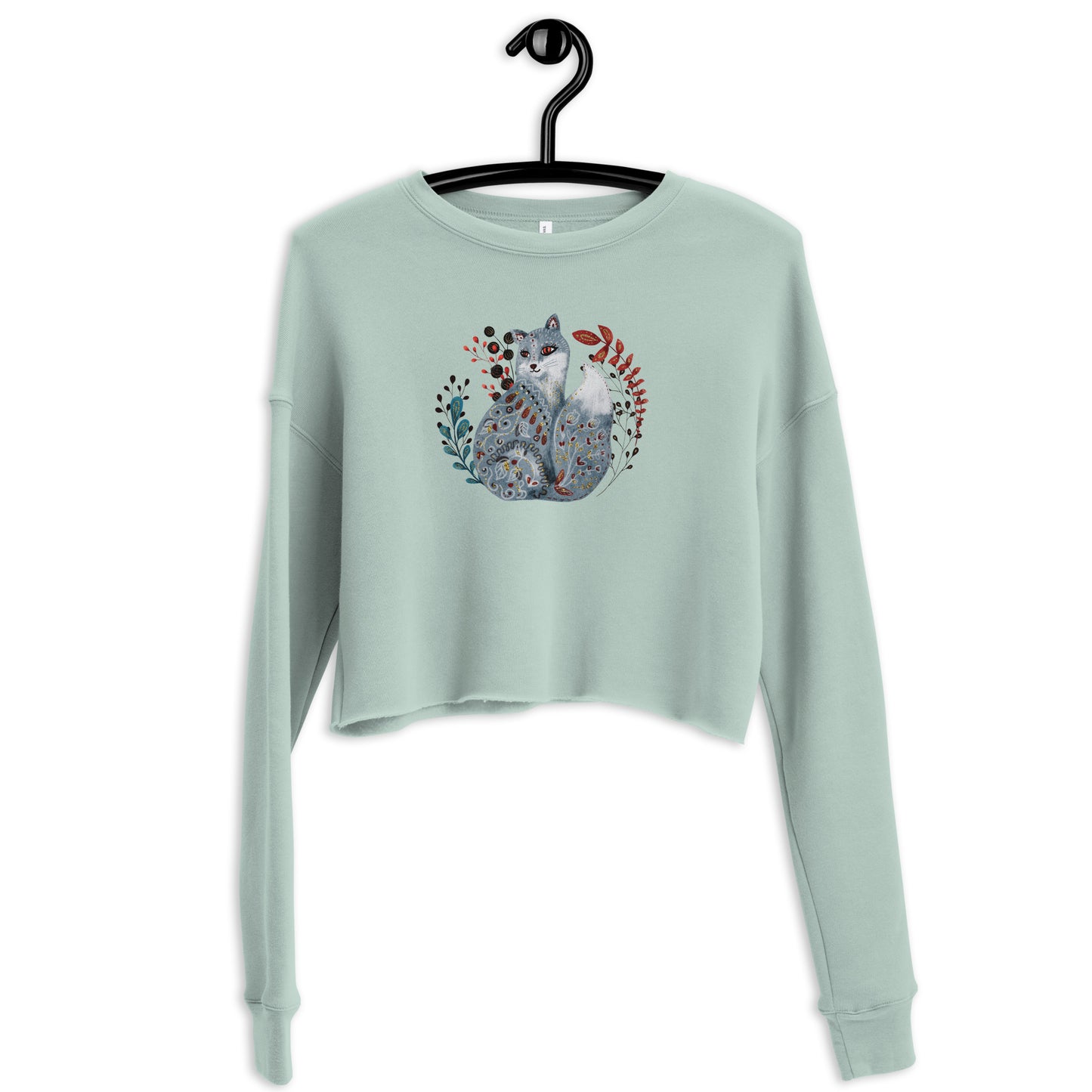 Nordic Winter Cropped Sweatshirt - Fox - The Global Wanderer