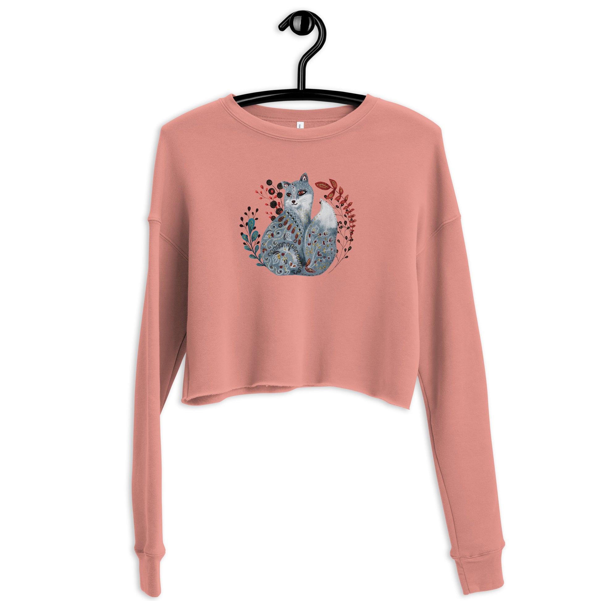 Nordic Winter Cropped Sweatshirt - Fox - The Global Wanderer