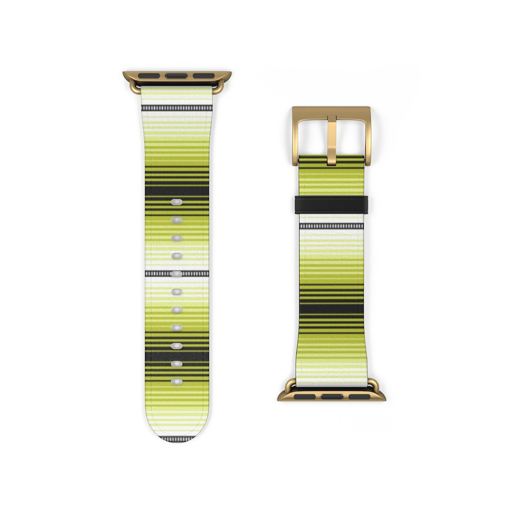Mexican Yellow Serape Watch Band - The Global Wanderer
