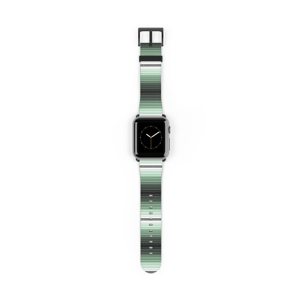 Green Mexican Serape Watch Band