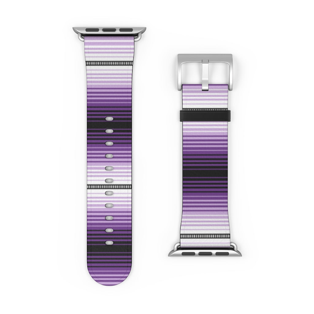 Purple Mexican Serape Watch Band