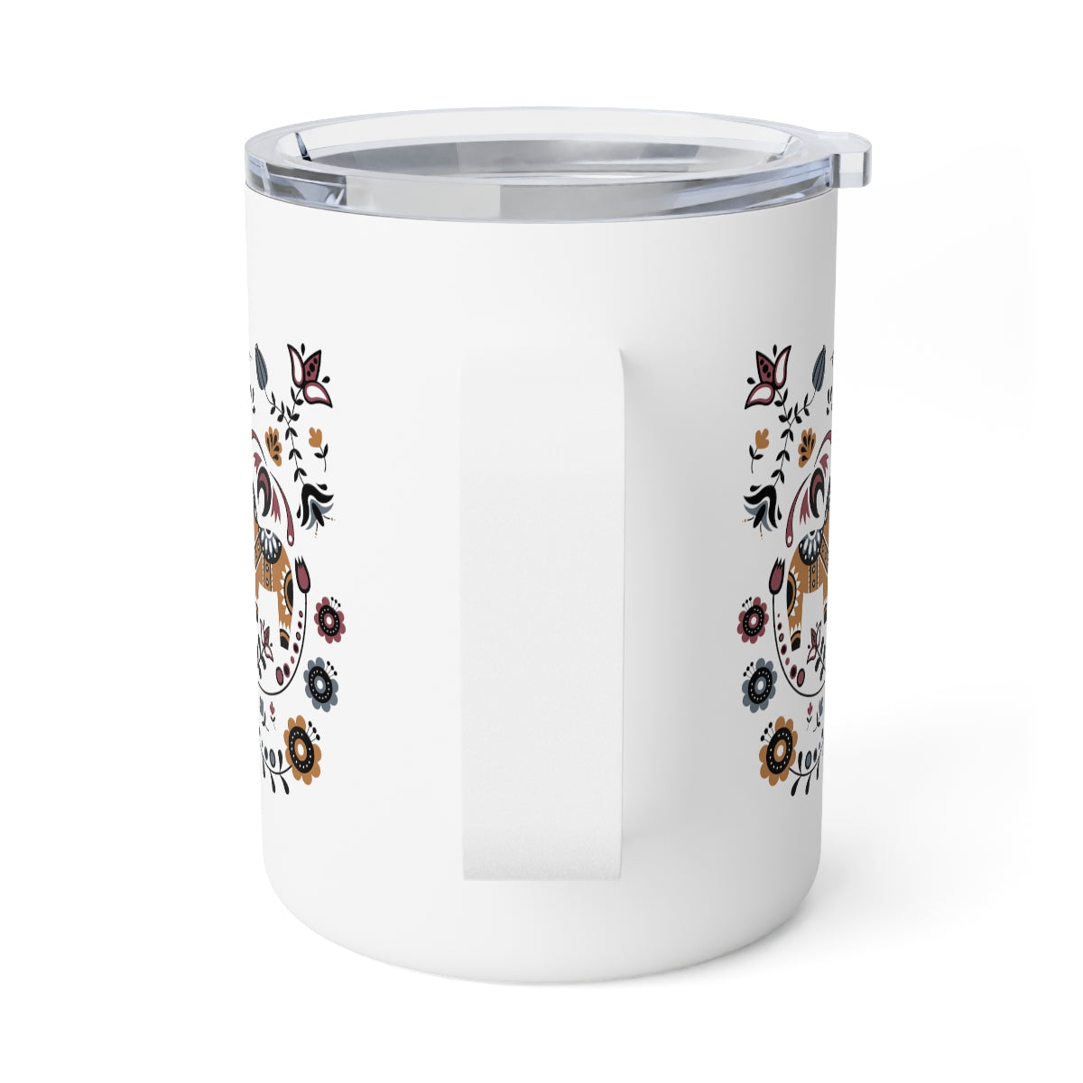 Swedish Dala Horse Insulated Coffee Mug