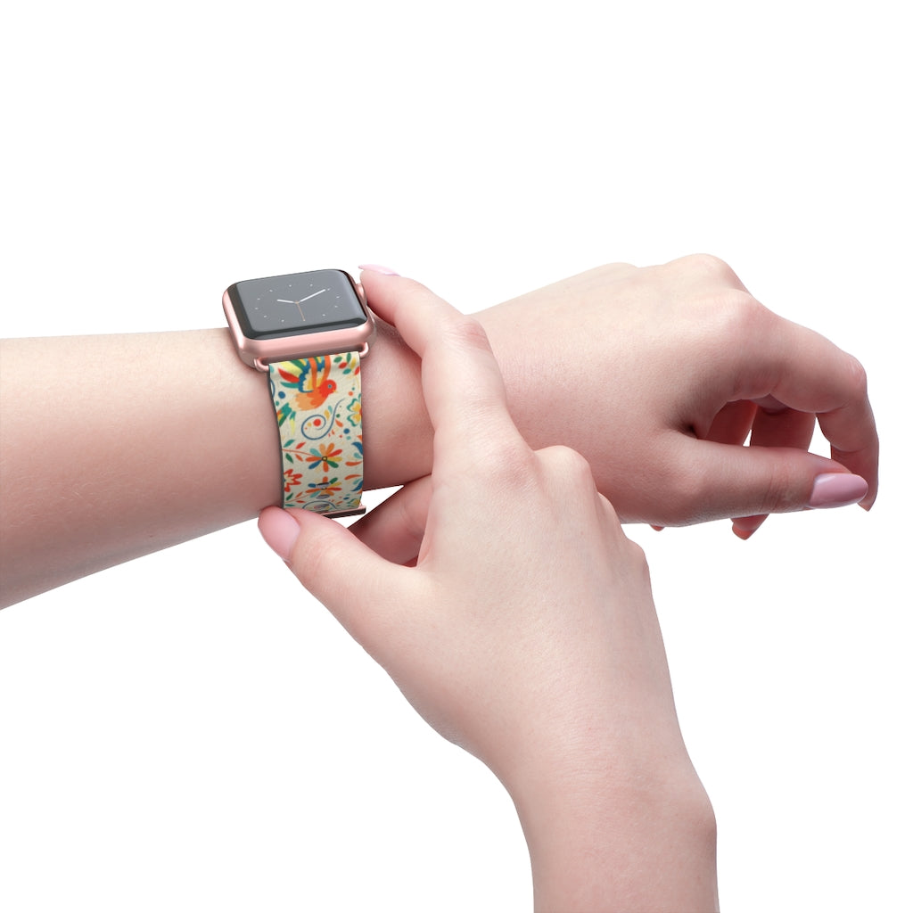 Mexican Otomi Print Watch Band