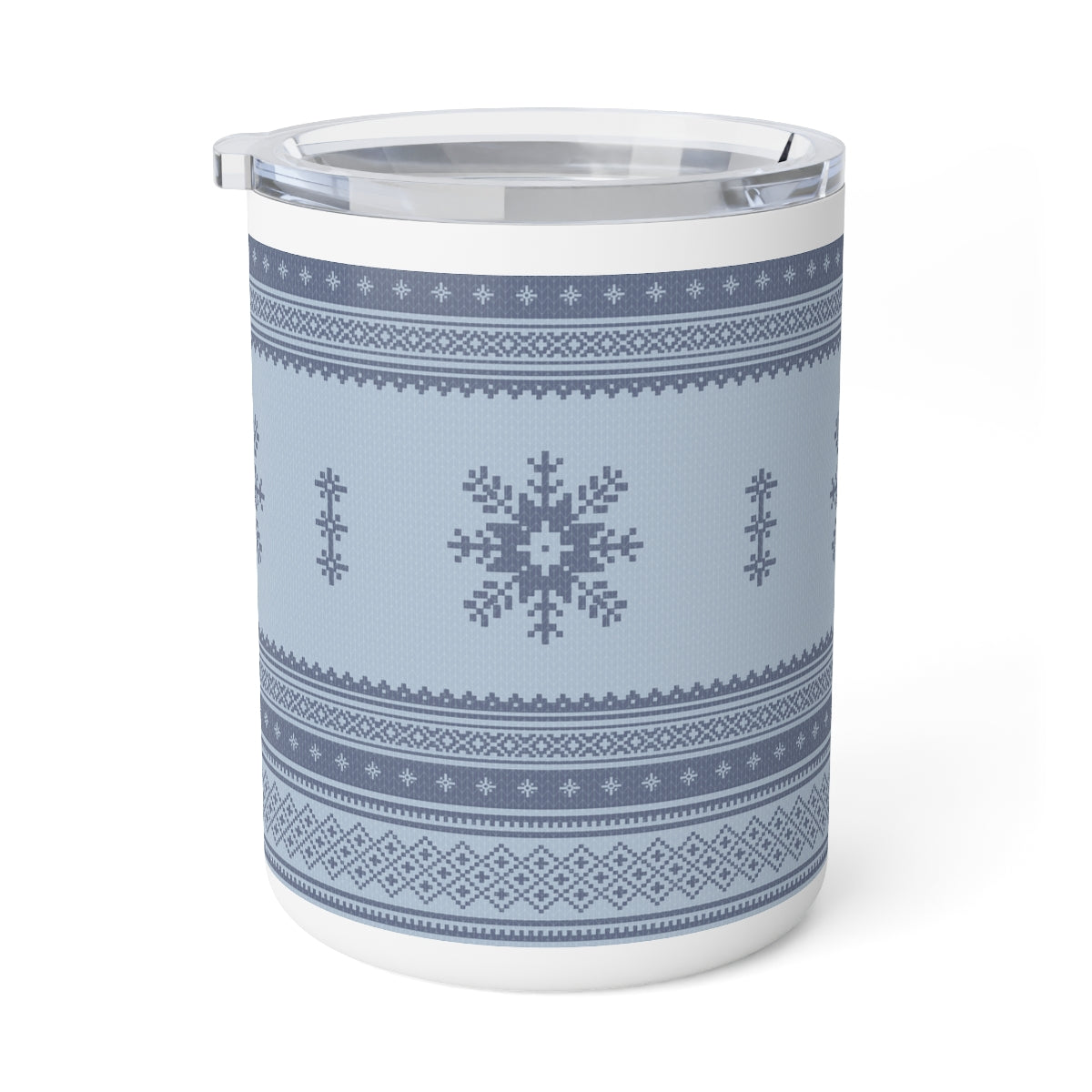 Scandinavian Christmas Light Blue Insulated Coffee Mug