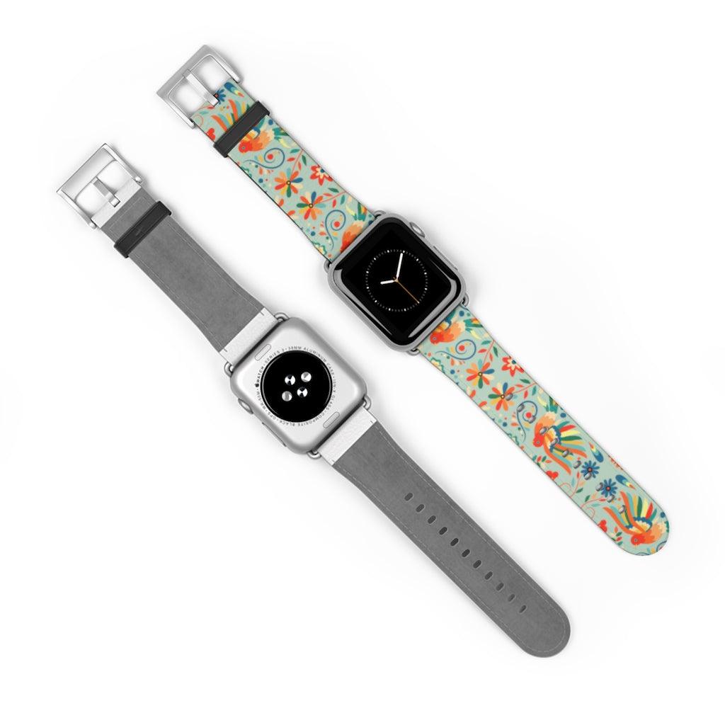 Mexican Otomi Watch Band - The Global Wanderer