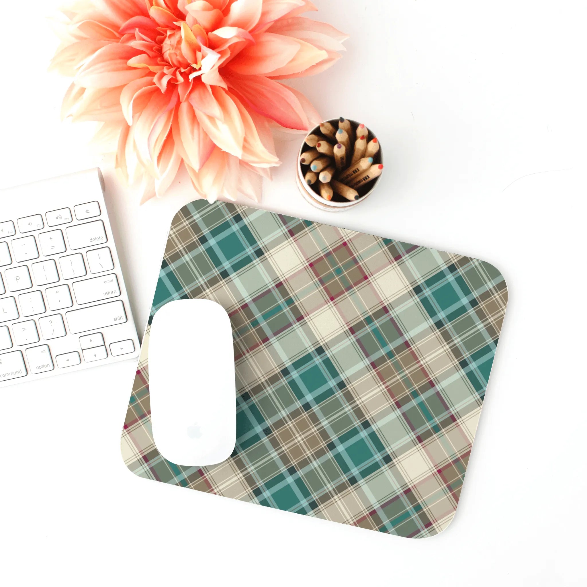 Scottish Plaid Print Mouse Pad - The Global Wanderer