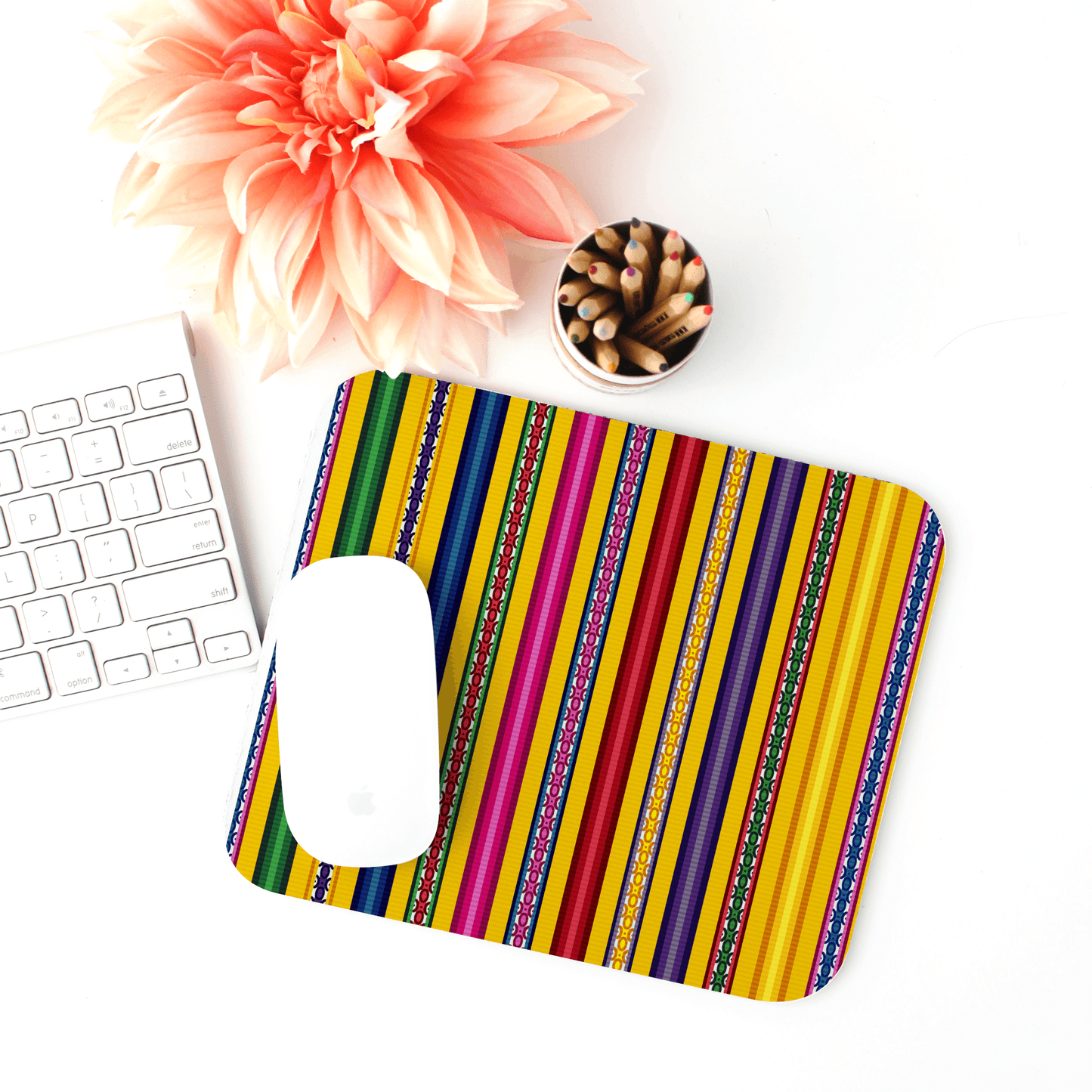 Peruvian Print Mouse Pad - The Global Wanderer