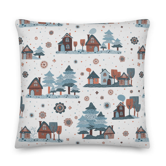 Nordic Winter Days Christmas Pillow
