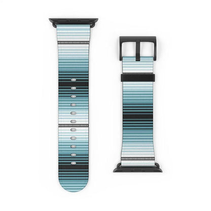 Blue Mexican Serape Watch Band - The Global Wanderer