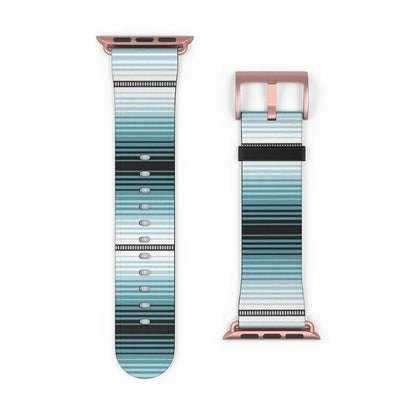 Blue Mexican Serape Watch Band - The Global Wanderer