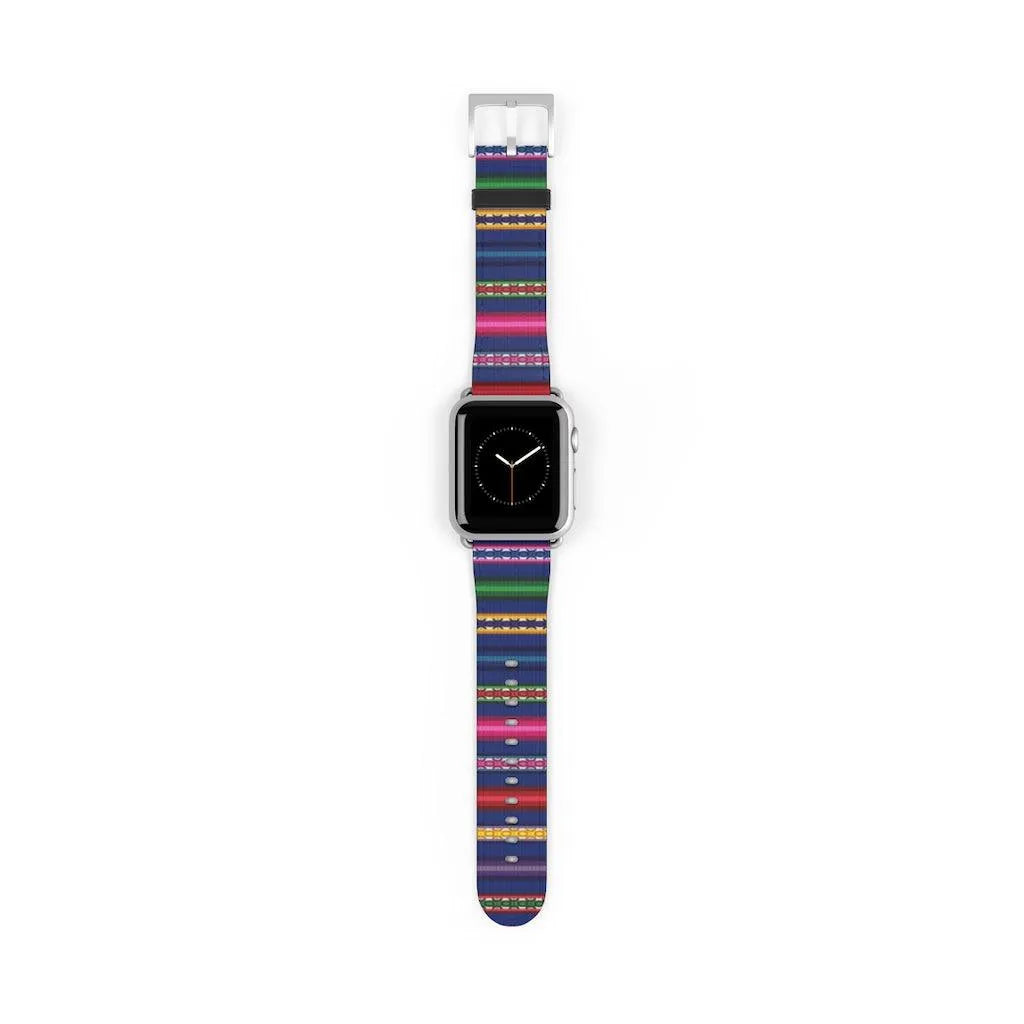 Blue Peruvian Watch Band - The Global Wanderer