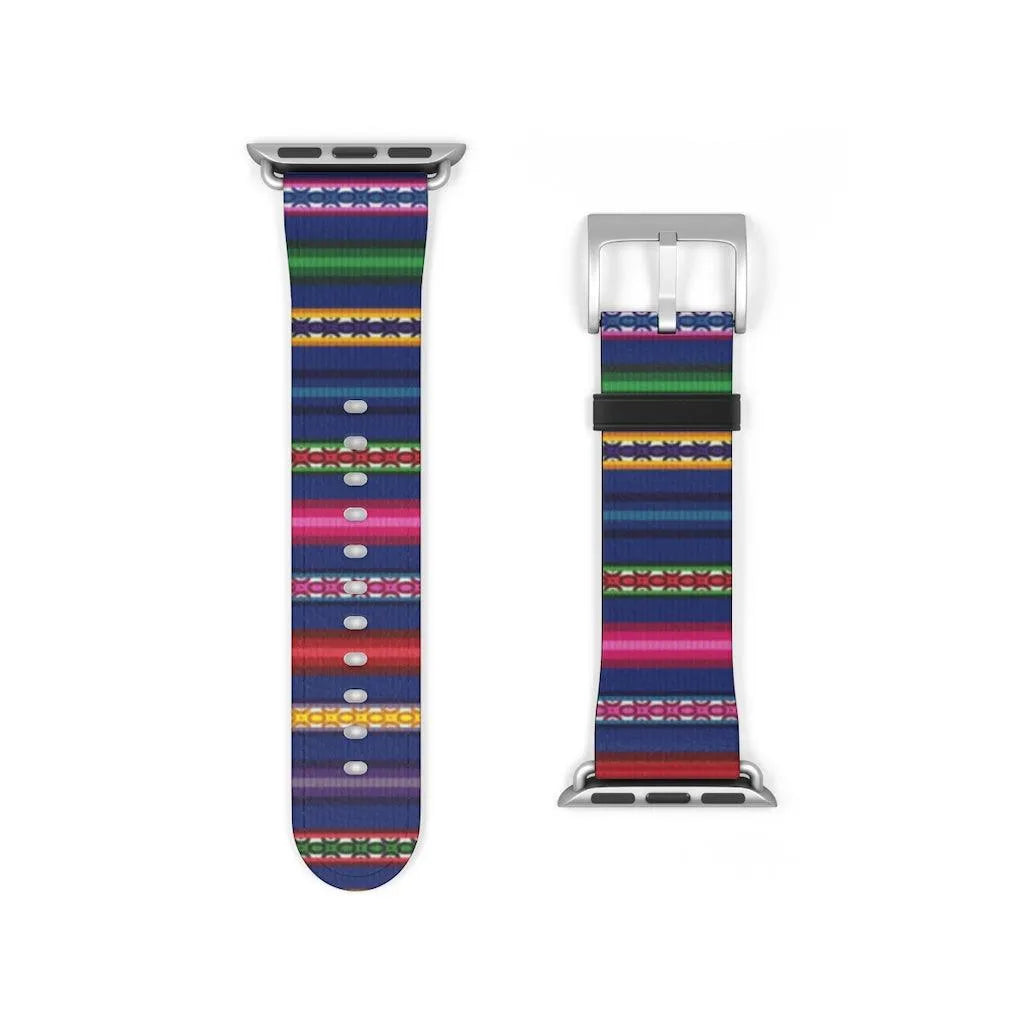 Blue Peruvian Watch Band - The Global Wanderer