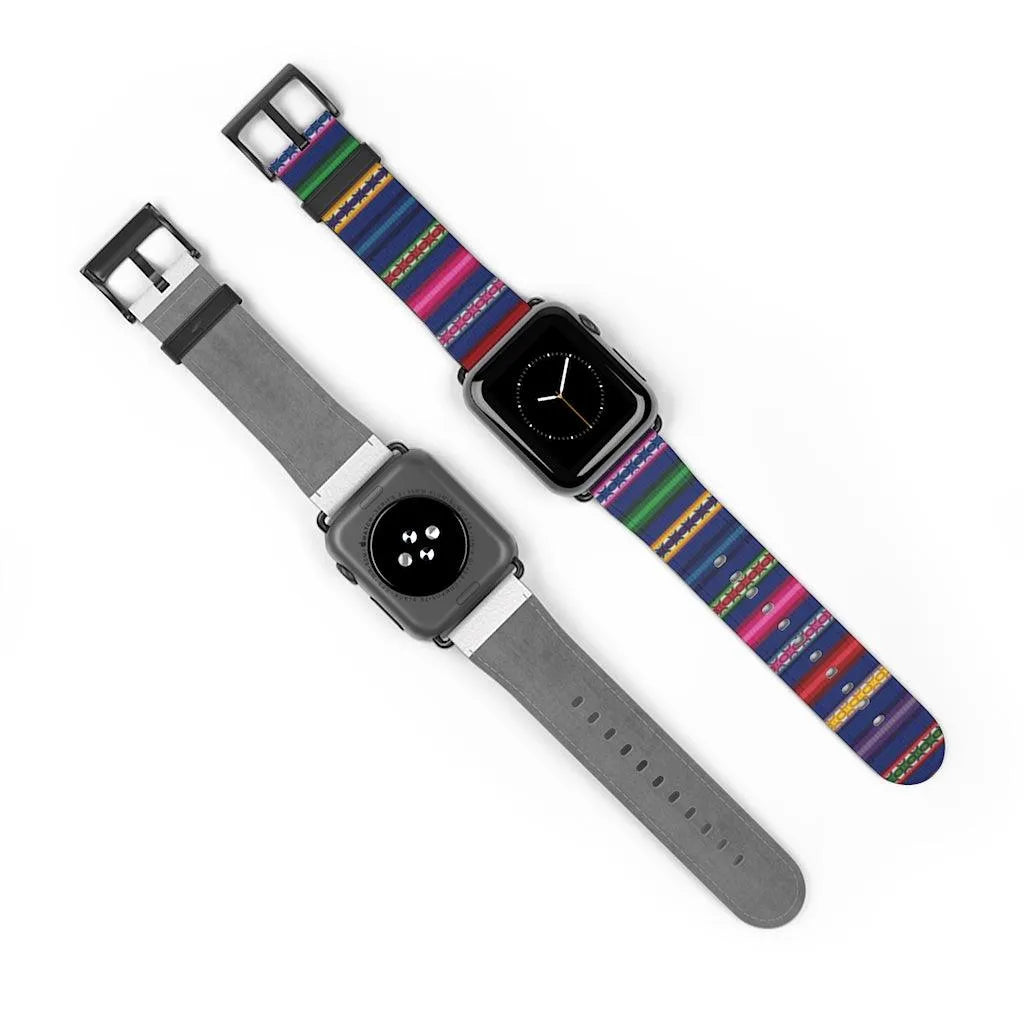 Blue Peruvian Watch Band - The Global Wanderer