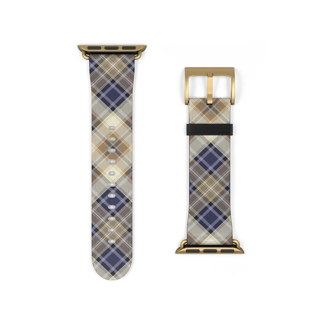 Blue Scottish Plaid Watch Band - The Global Wanderer