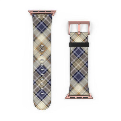 Blue Scottish Plaid Watch Band - The Global Wanderer