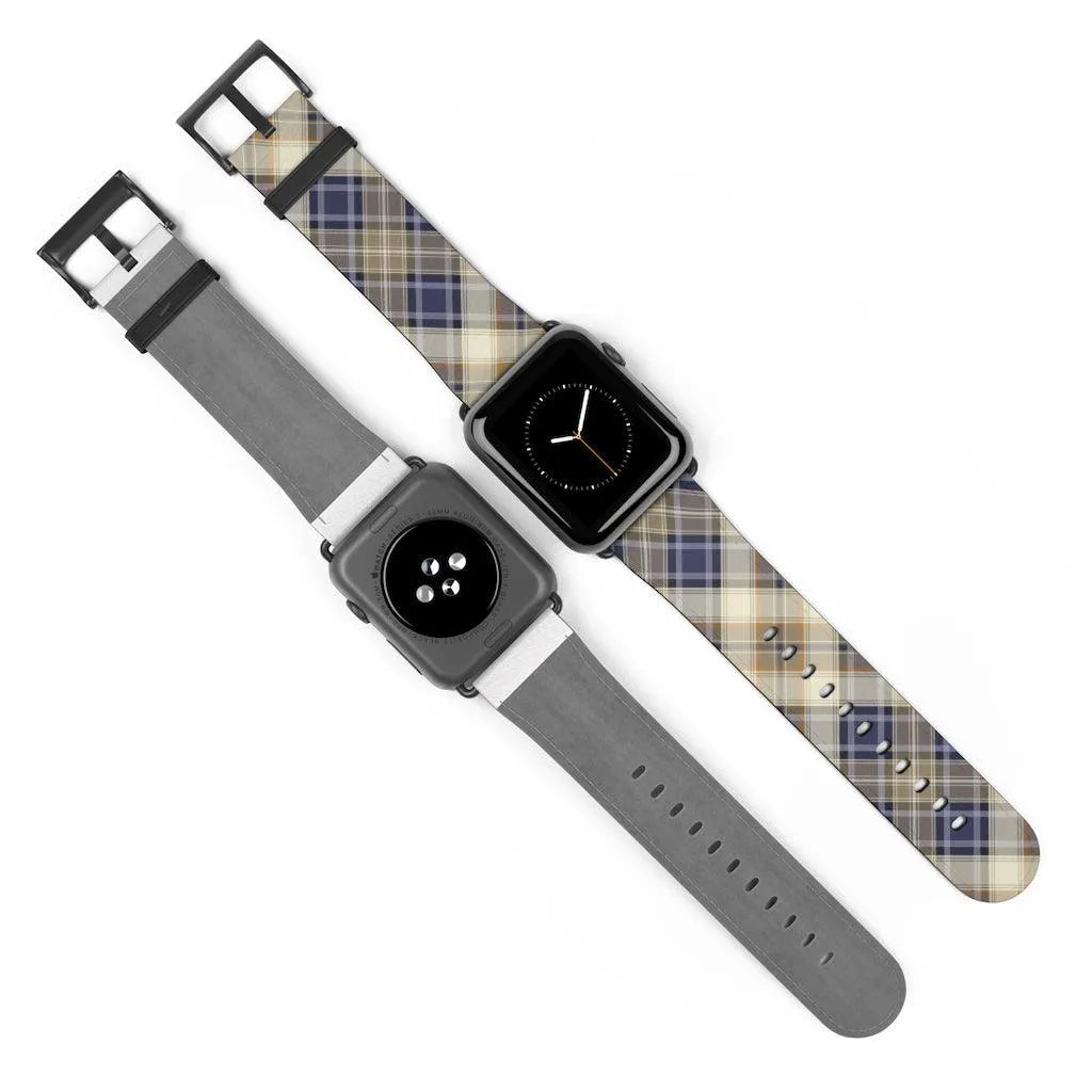 Blue Scottish Plaid Watch Band - The Global Wanderer