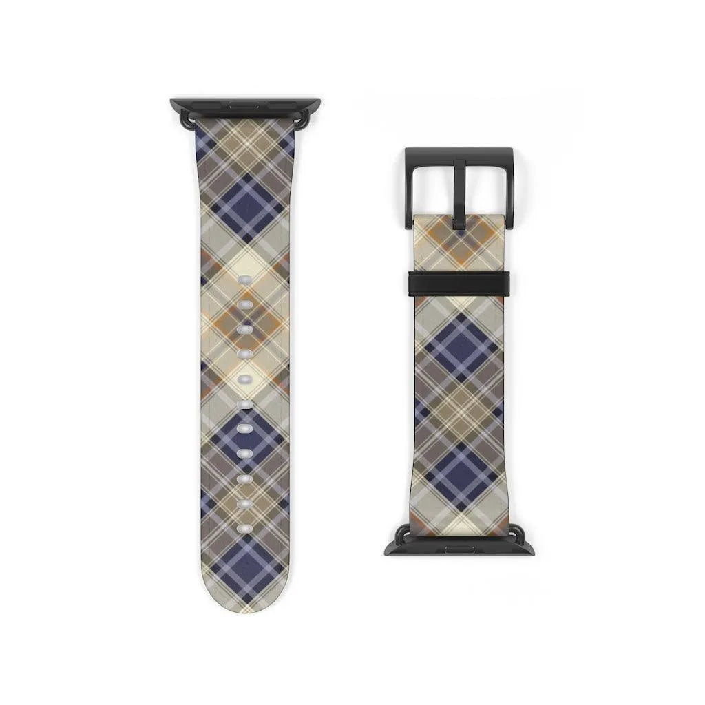 Blue Scottish Plaid Watch Band - The Global Wanderer