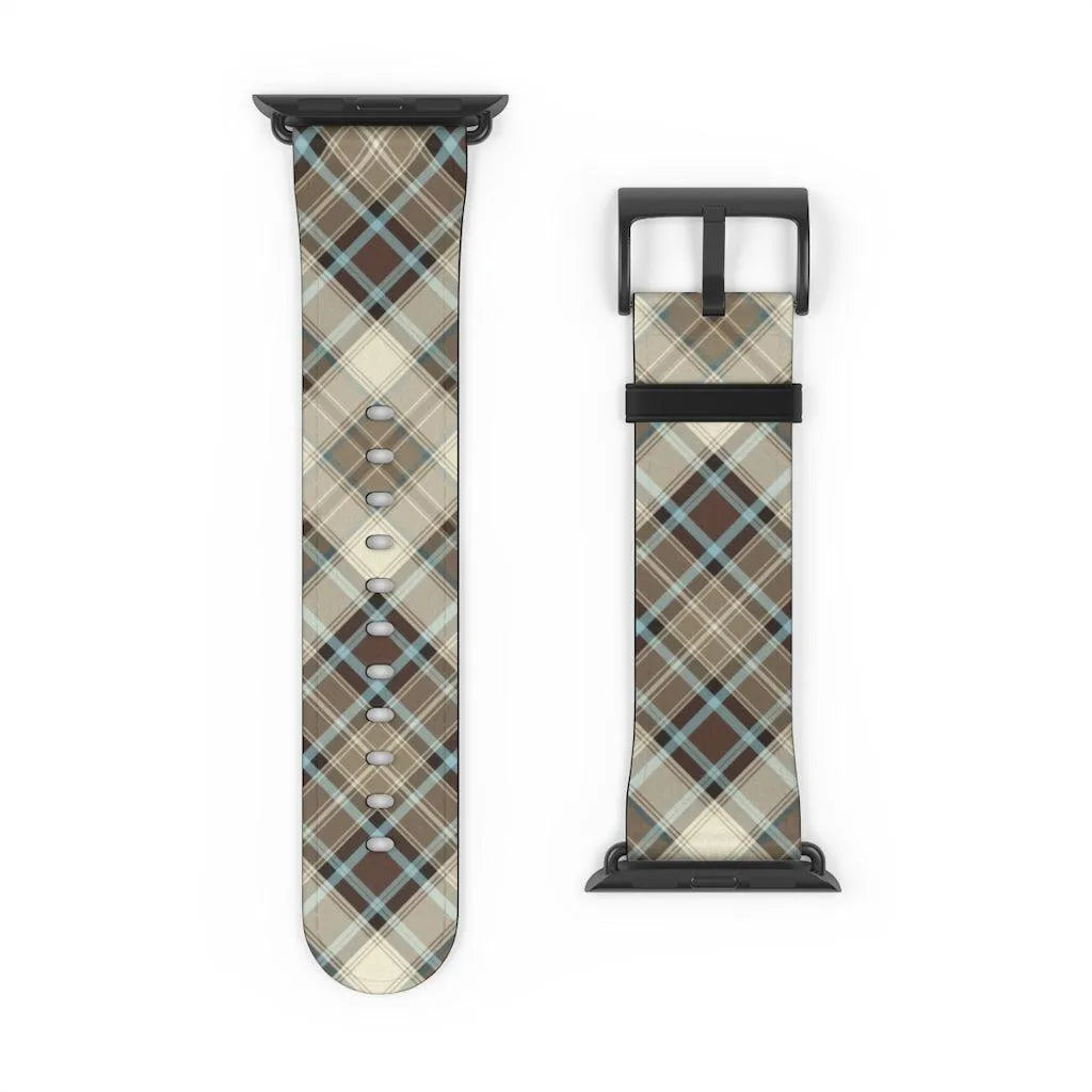 Brown Scottish Plaid Watch Band - The Global Wanderer